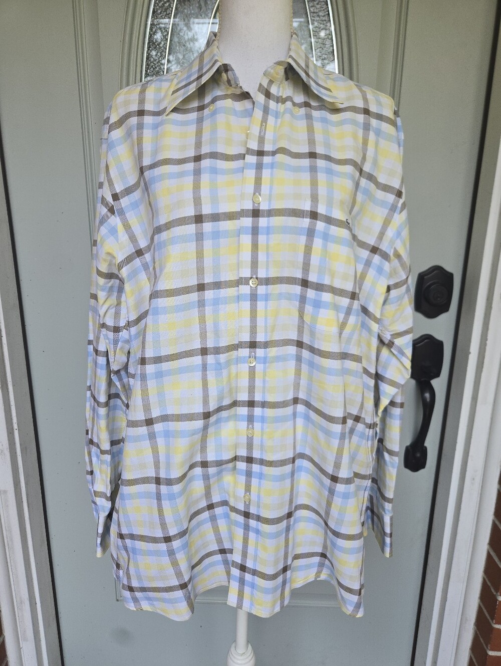 Lacoste Plaid Dress Shirt